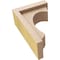 Ekena Millwork 3"W x 6"D x 9"H Classic Emerson Rough Cedar Woodgrain TimberThane Corbel, Primed Tan CORUR03X06X09EMRRCPR - alternate 2